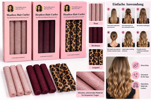 Heatless hair curler locken - heatless,
