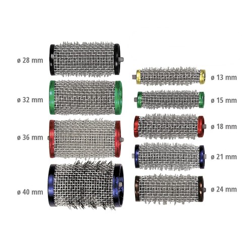 12x borsten metallwickler - 12x,
